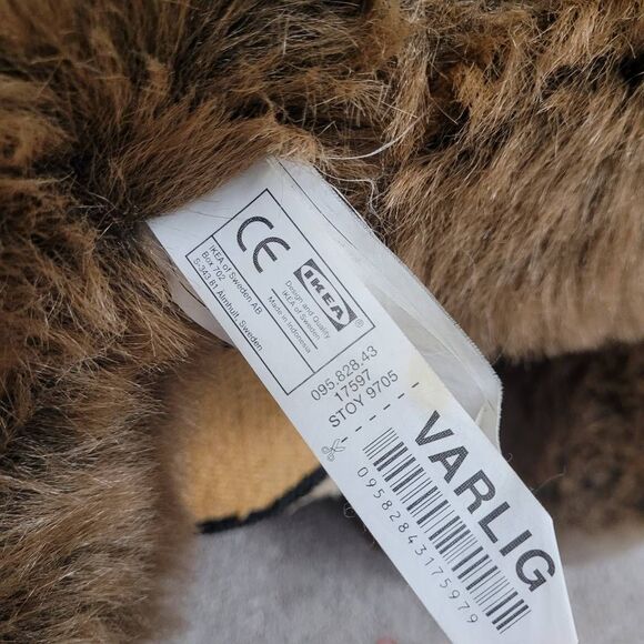 IKEA Varlig 22" Sitting Large Brown Bear Plush Soft Teddy‎ Stuffed Toy Rare Luvy - Picture 4 of 8